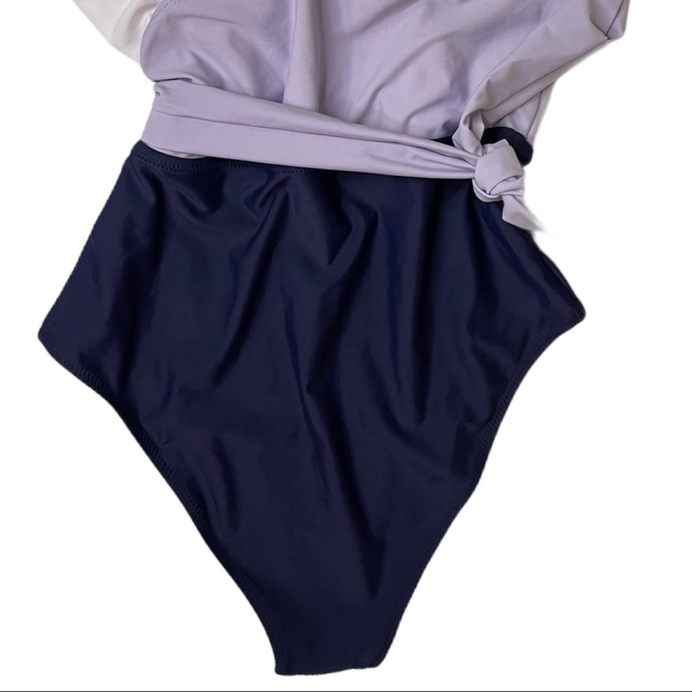 Cupshe NEW Swimsuit Wrap Colorblock Tie Side - Picture 6 of 6